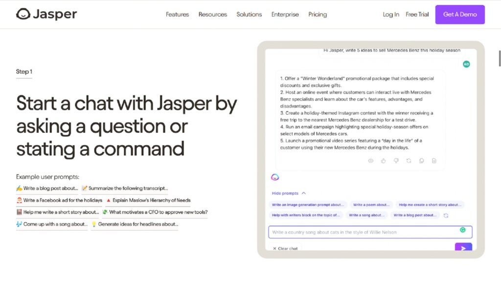 Jasper Chat -ChatGPT Alternative | Sembly