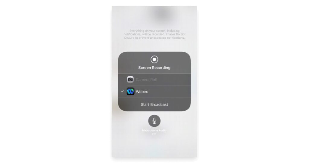 How to Record a Webex Meeting on your Iphone 3 | Sembly