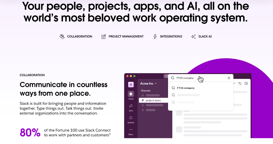 Project Management Tool - Slack - Sembly