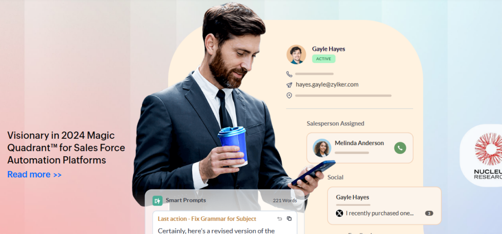 Sales Planning Tool - Zoho CRM - Sembly AI