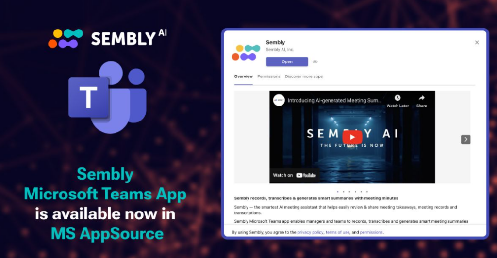 AI-powered tool: Sembly plus Semblian