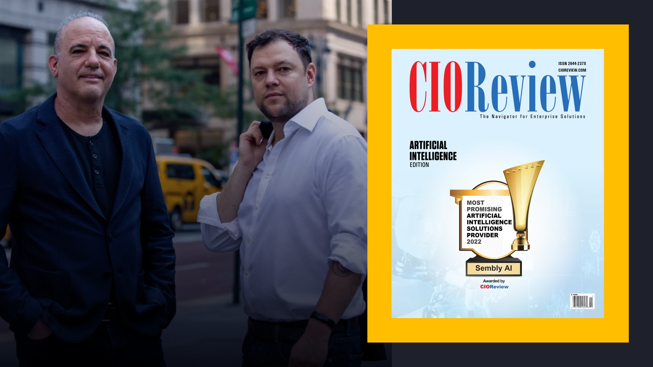 Sembly AI was featured in CIOReview’s list of top 20 Artificial Intelligence Solutions Companies in 2022