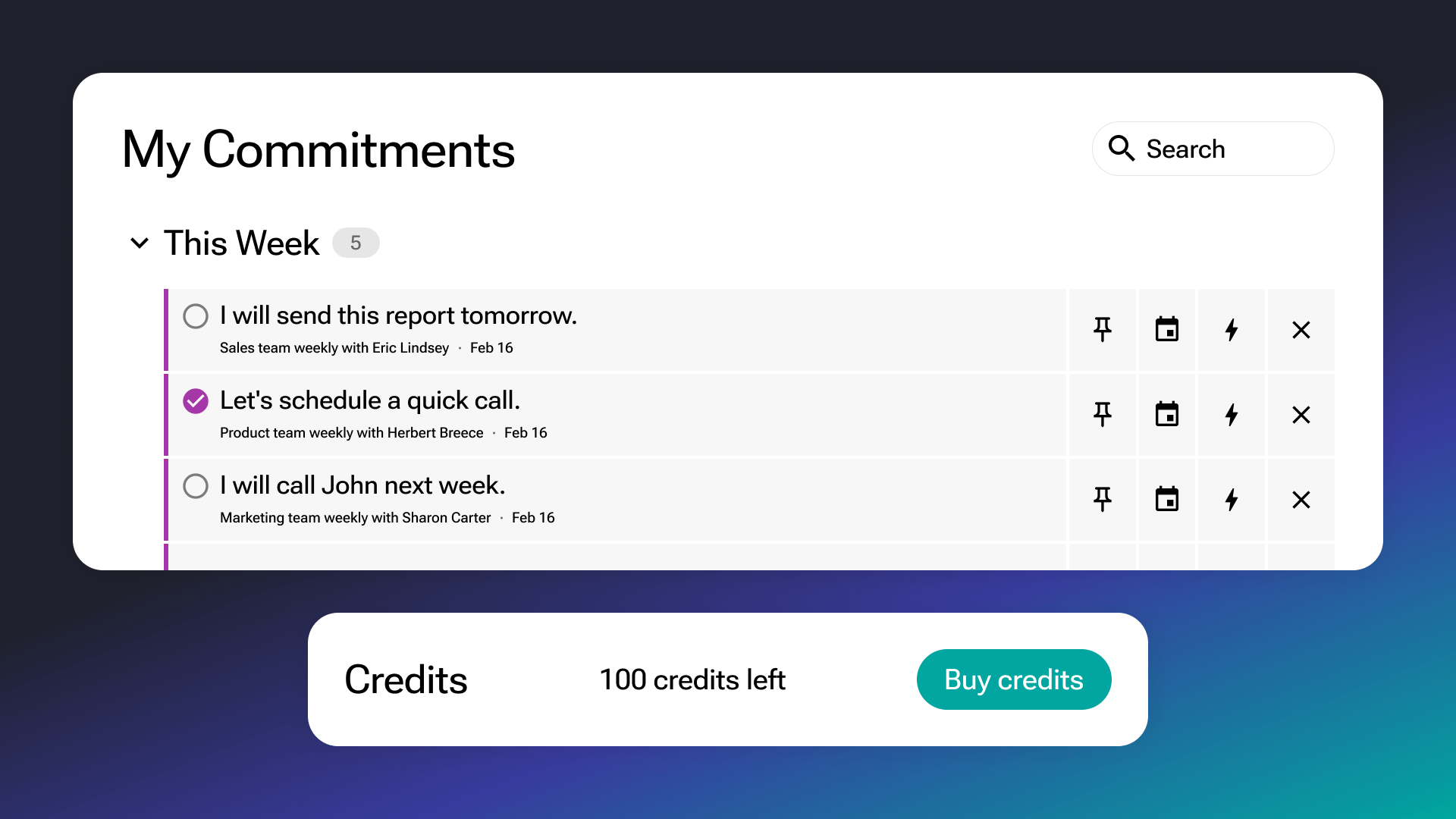 Sembly Update Commitments enhancements