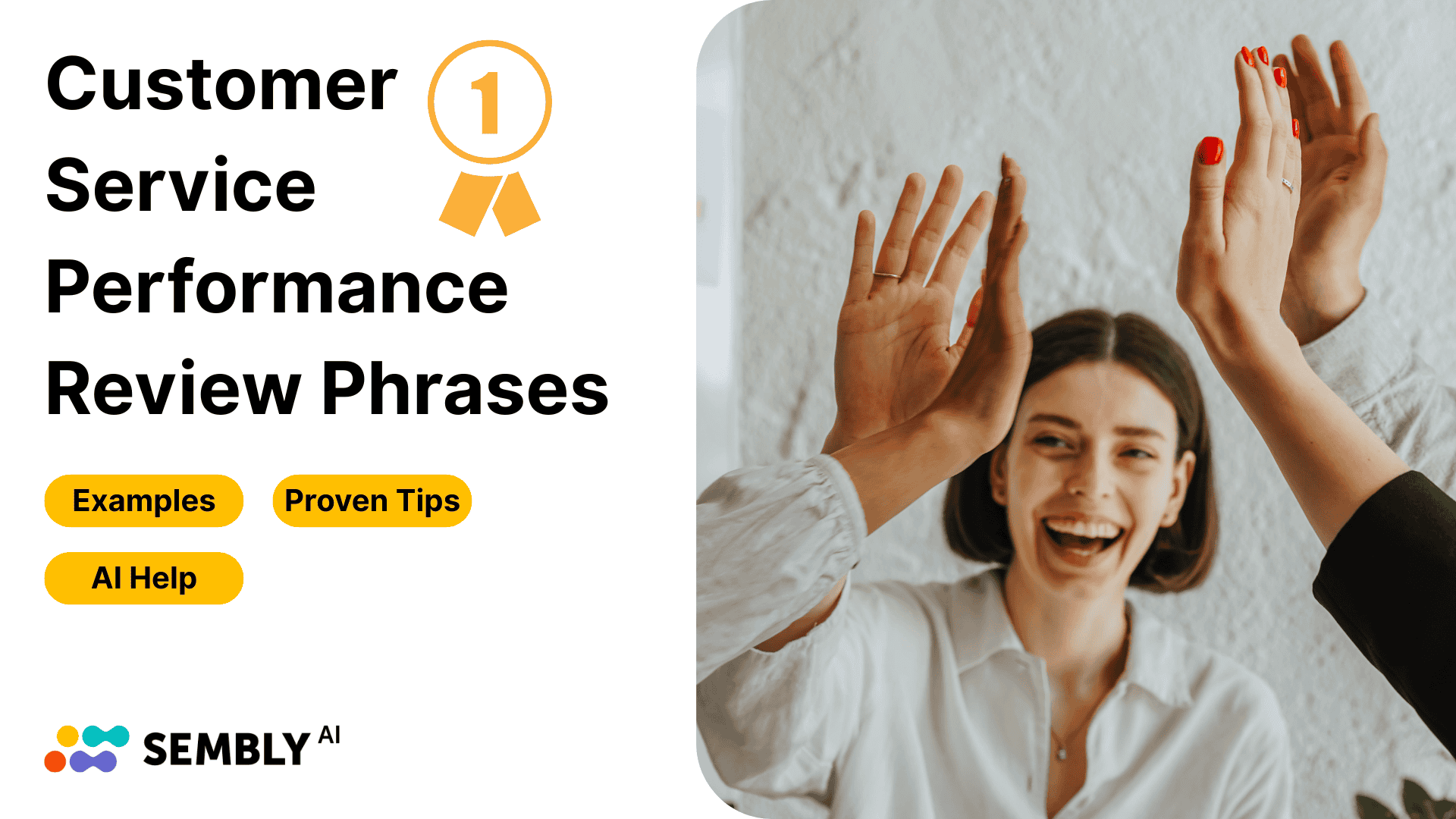 Customer Service Performance Review Phrases with Examples - Banner Image