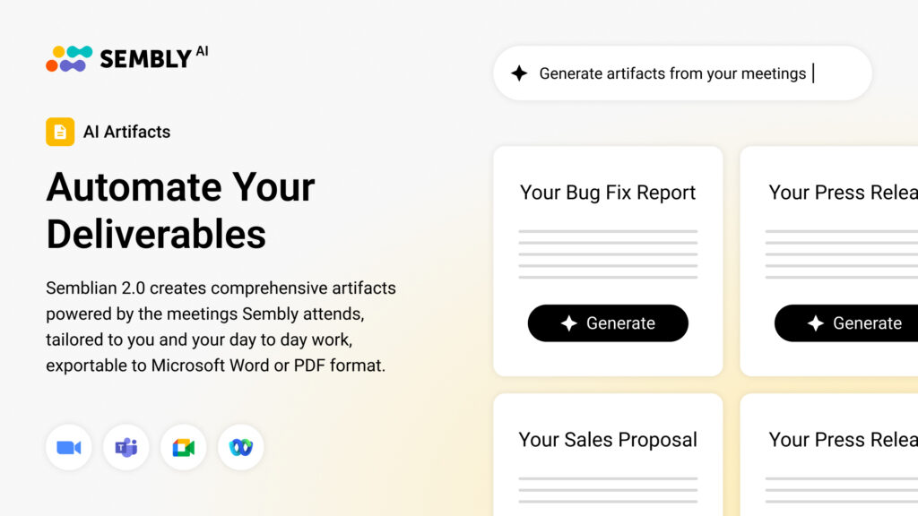 Sembly as a Top AI Tool for Automated Meeting Reports