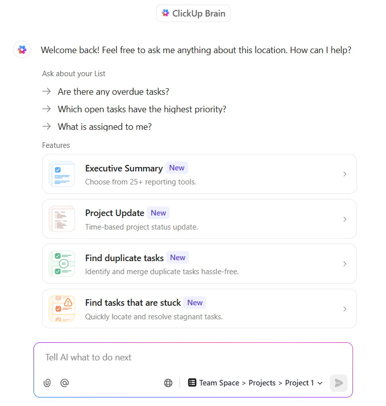Clickup Summarizer - Sembly AI