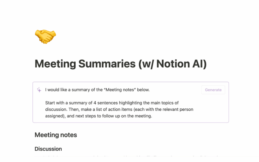 How to Write an Objective Summary - Notion Interface