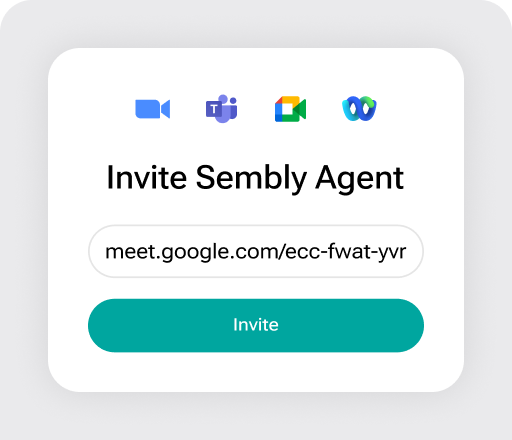 Before the meeting - Skip calendar sync - Invite Sembly to future or ongoing meetings, or record in-person meetings using your mobile phone.