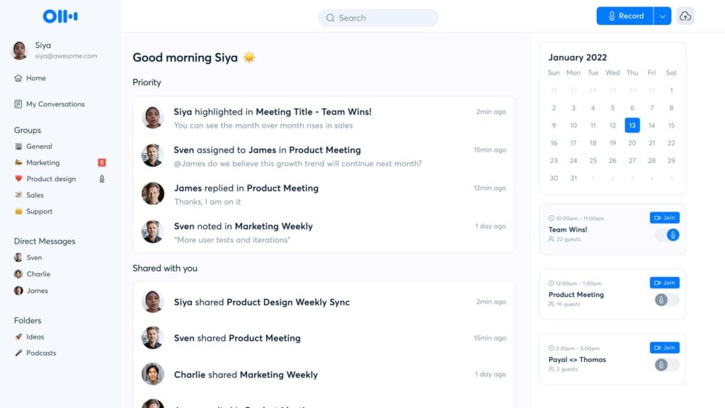 Best AI Note-Taker Tools - Otter as option three