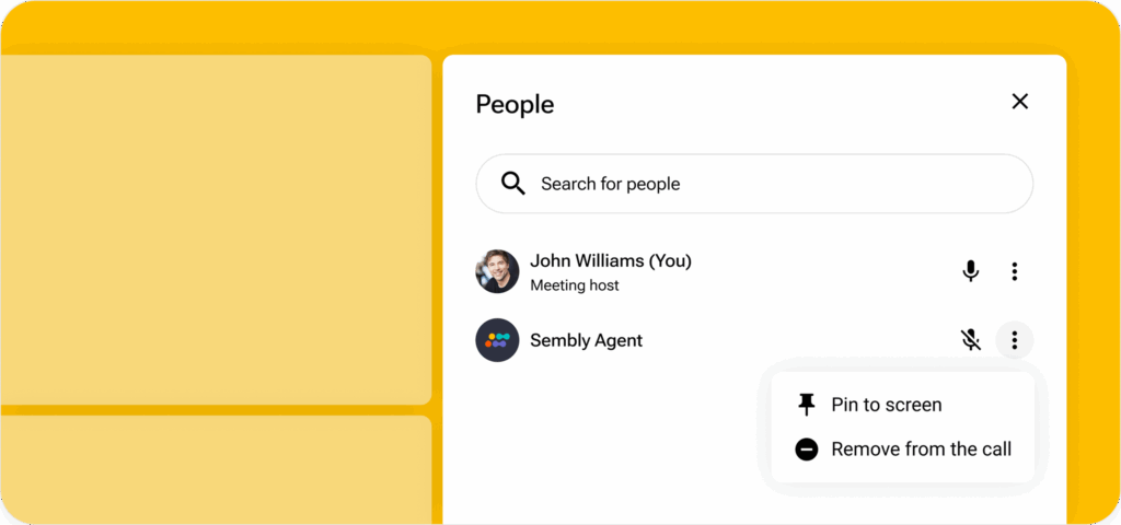 Disconnect - Use "stop" in Sembly or remove Sembly Agent from the call via your platform.