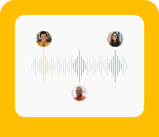 Must-have features for all your meetings - Voice identification - Assign a speaker to a voice manually or let Sembly do it for you with automatic voice identification.