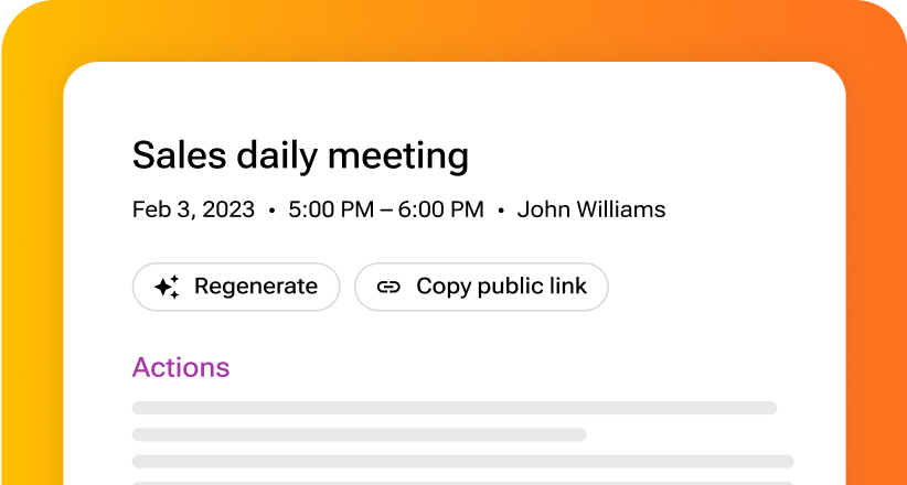 Must-have features for all your meetings - Smart Notes - Get the smartest AI Meeting Notes for clear discussions, ensuring all team members gain maximum benefits from meetings.