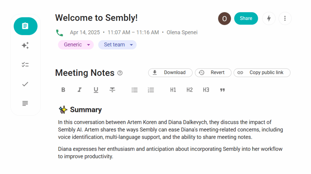 How to Write an Objective Summary - Sembly Interface