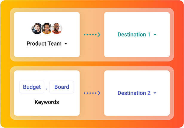 Manage teams in Sembly - As soon as you create a Team in Settings, you will be able to add it as a filter to any Workspace Automations and add as a Team badge for any scheduled meeting.