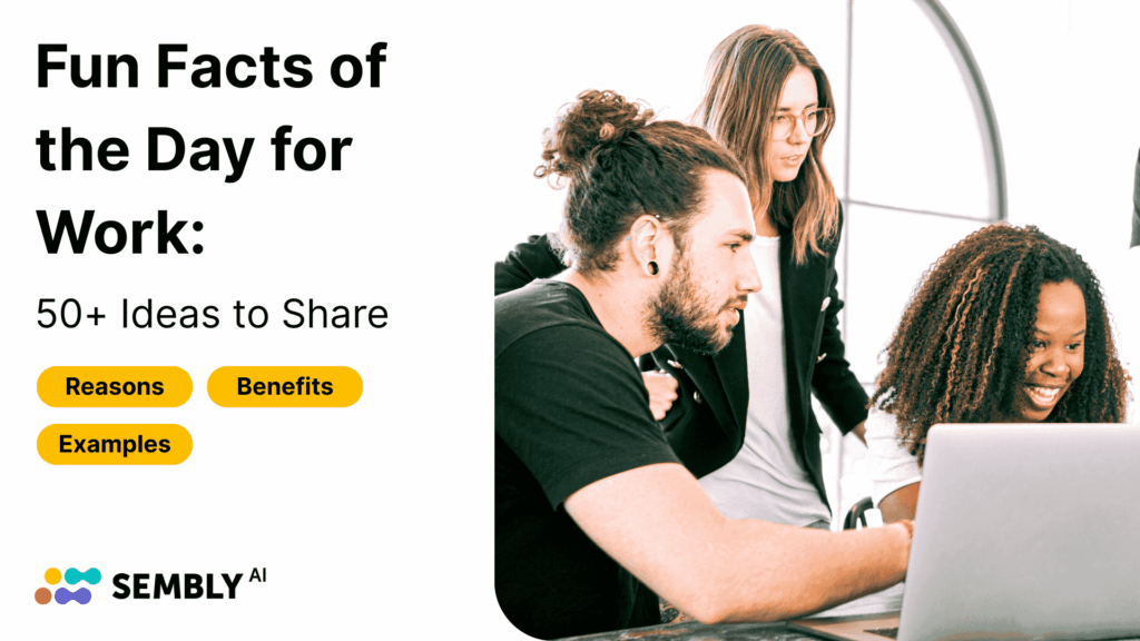 A Banner Image about Fun Facts of the Day for Work