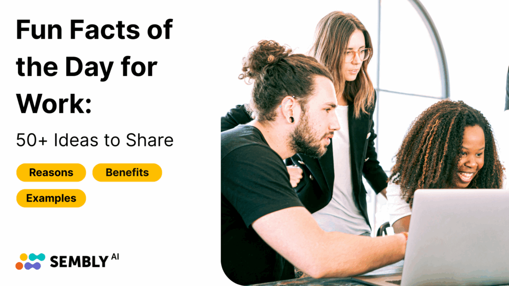 A Banner Image about Fun Facts of the Day for Work