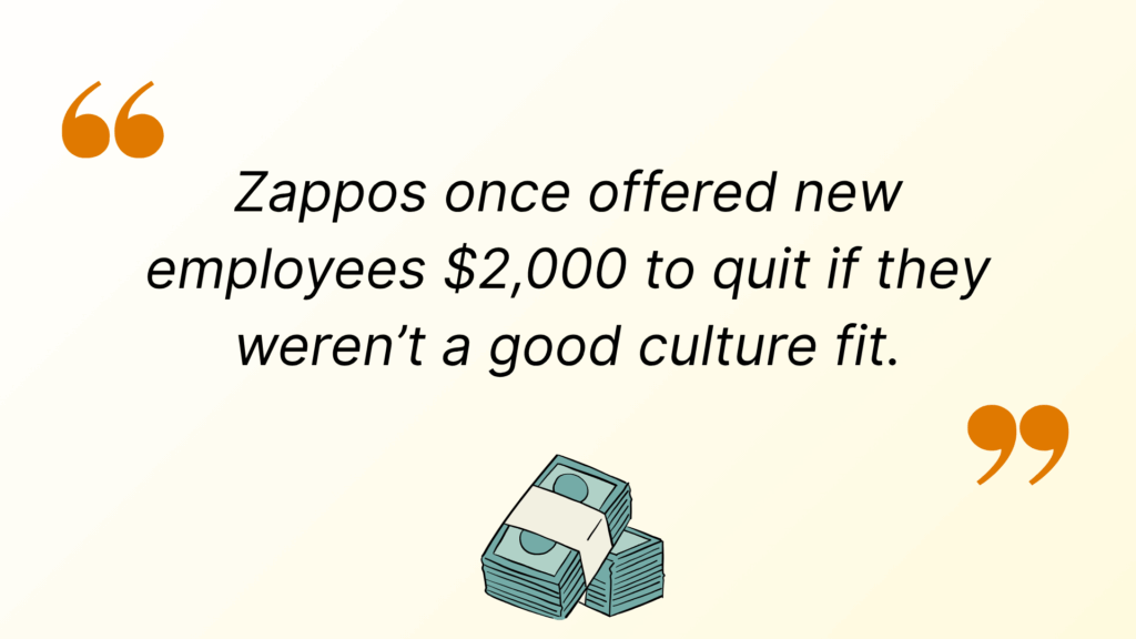 Fact about Zappos Offering Employees Two Thousand Dollars to Quit