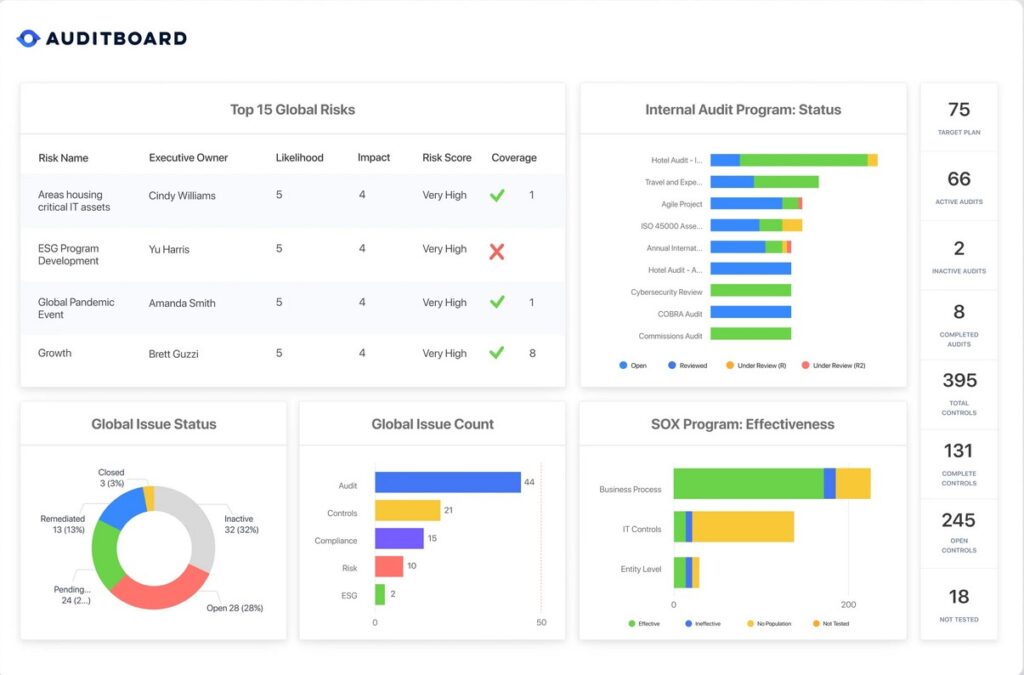 AuditBoard as an Example of Risk Tools for Project Management