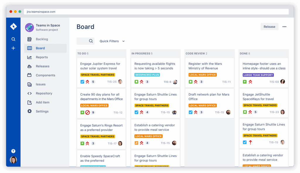 Jira as an Example of Risk Tools for Project Management