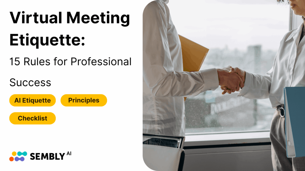 Virtual Meeting Etiquette 2025 Top 15 Rules - Banner Image for the Article
