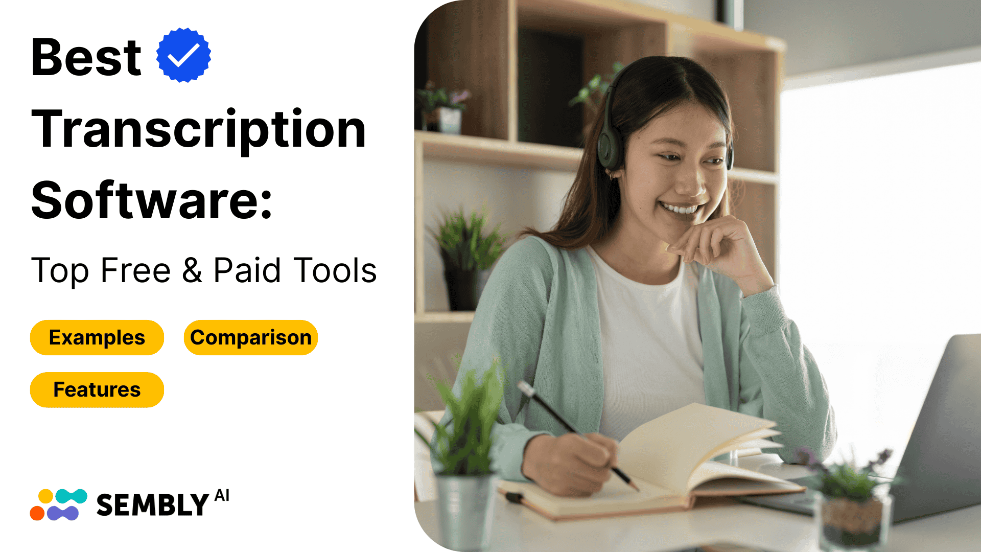 Best Transcription Software - Top Free and Paid Tools - Banner Image for the Article