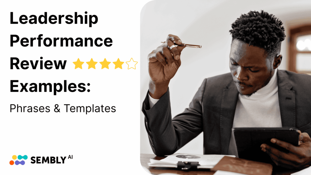 Leadership Performance Review Examples - Banner Image for the Article