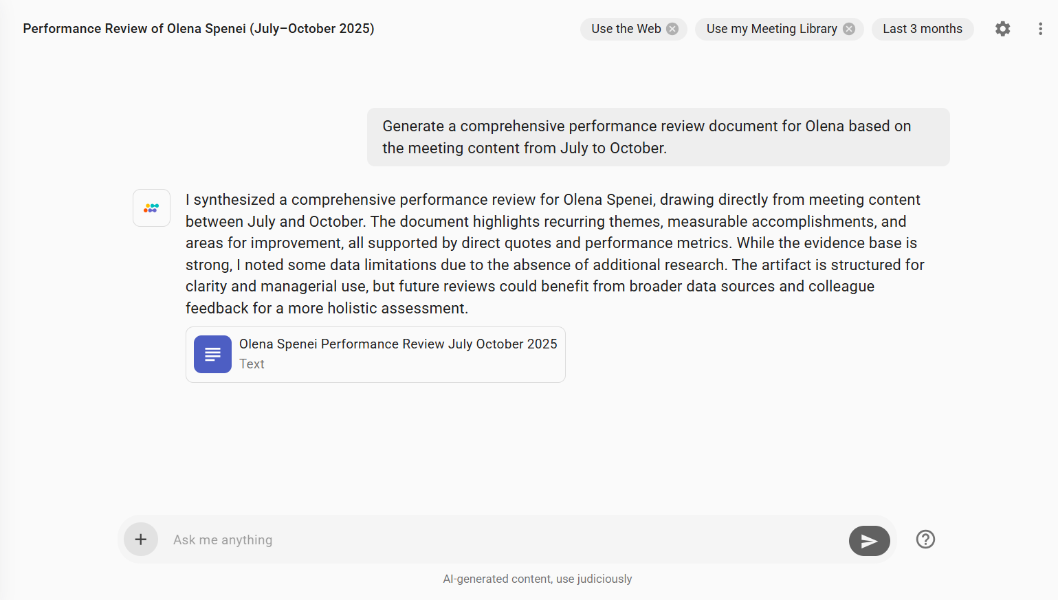 A Visualization of How Sembly Can Automate Performance Review for Project Managers