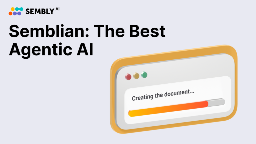 Semblian - The Best Agentic AI for Professional Services - Banner Image