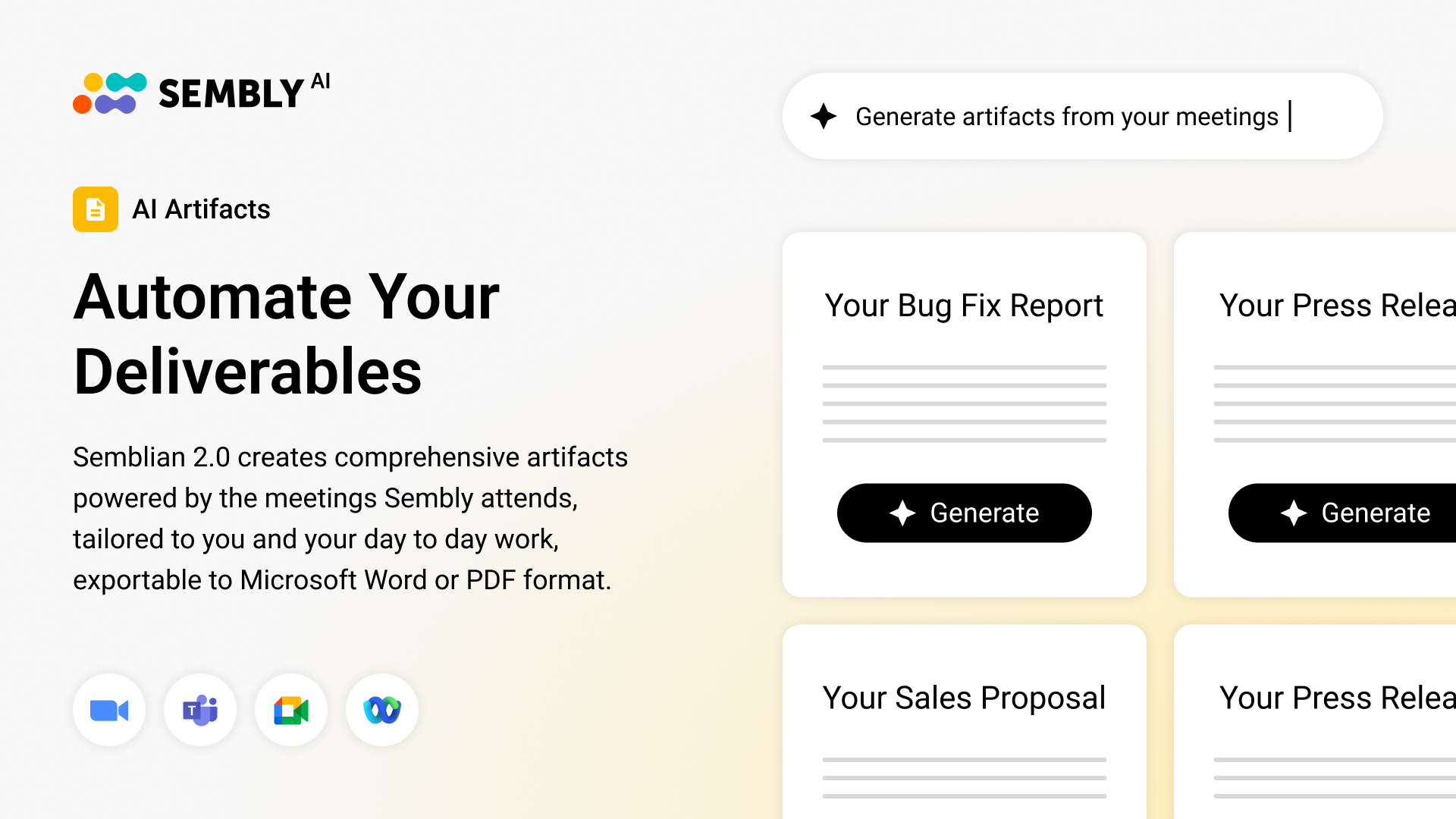 Sembly as a Top AI Proposal Software
