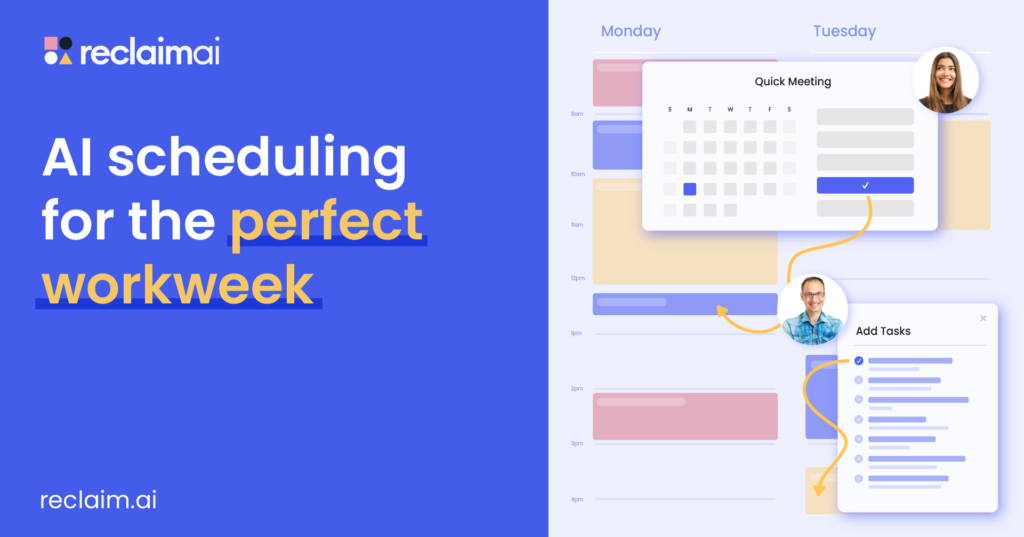 An Image Showing Reclaim as an AI Tool for Consultants