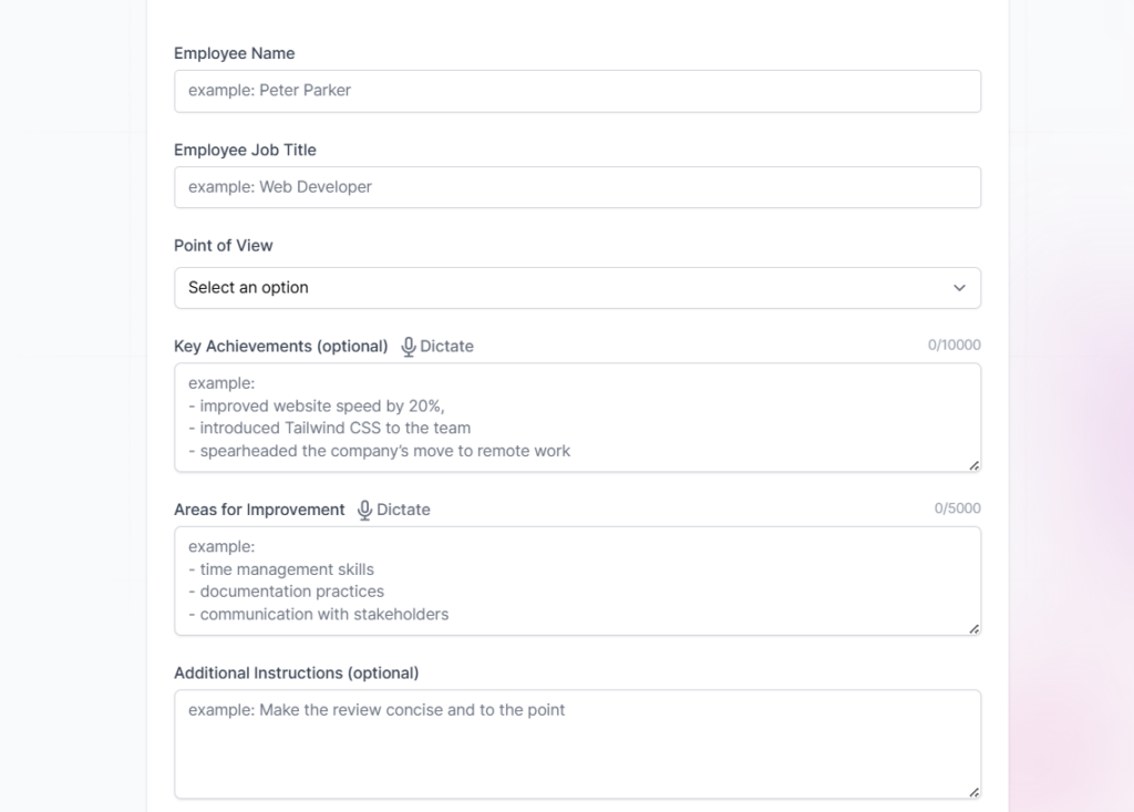 An Image Showing Easy-Peasy AI Interface