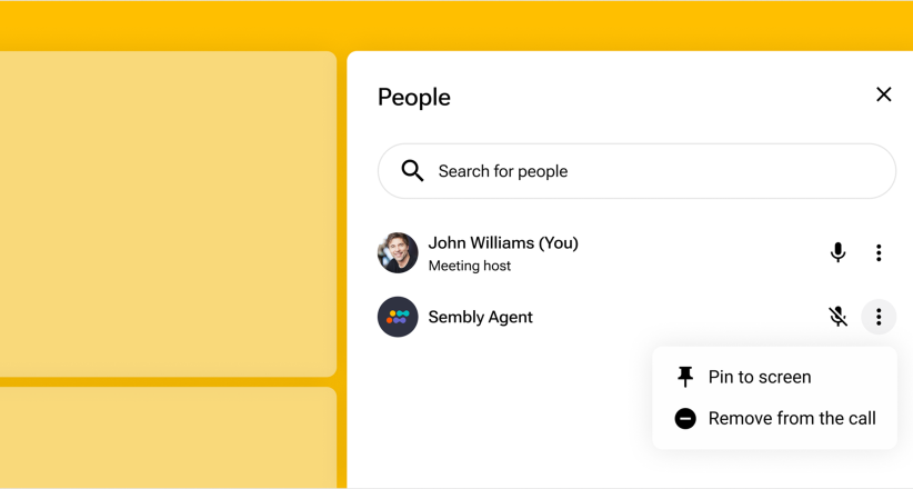 Disconnect - Use "stop" in Sembly or remove Sembly Agent from the call via your platform.