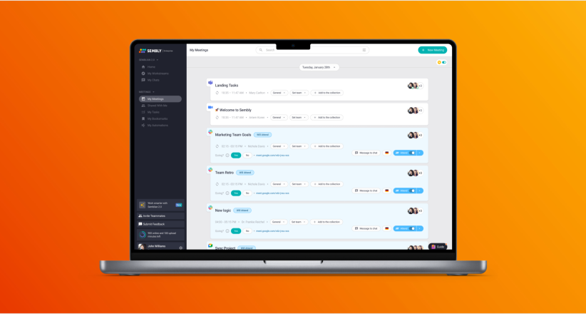 AI Artifacts - Generates comprehensive documents powered by the meetings Sembly attends. Export in Microsoft Word or PDF format with a click.